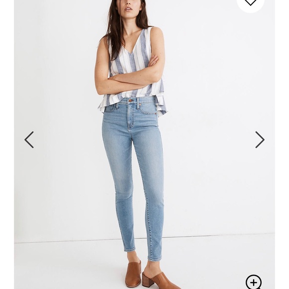 Madewell Denim - Madewell High Rise Skinny Jean Stretch Med Wsh 31